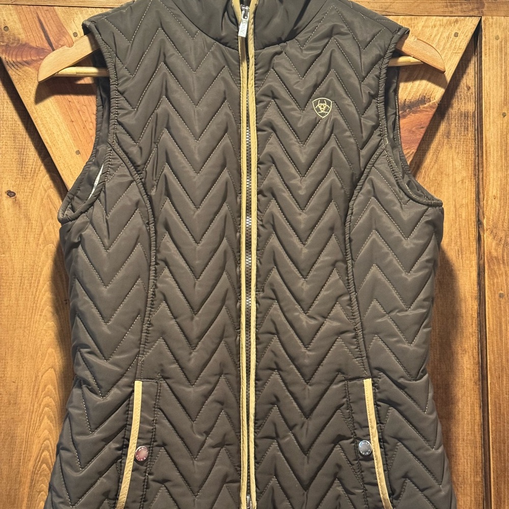 Ariat Brown Quilted Vest